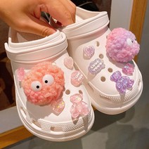 리리아트 그라데이션 핑크 퍼플 뽀글이 먼지 세트 12pcs