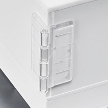 2P 다용도 DIY 접착 무타공 미니 가구 부속 연결 투명 ㄱ자 경첩 힌지 정첩 브라켓