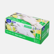 크린랩 크린 천연 라텍스장갑 소(S) 100매, 2개