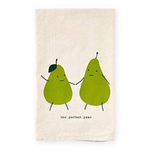 Perfect Pear Funny Gift Screen Printed Flour Sack Kitchen Tea Towel BFF, 1