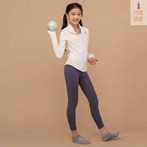 요가피기 YP10321 코지 웜 기모 시그니처 10부 레깅스 문쉐도우 키즈 요가복 필라테스복 반팔