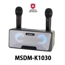 [공식] 몽크로스 여행용 가정용 블루투스 스피커 노래방 듀얼 마이크 MSDM-K1030, 더스트백 파우치, 상세페이지 참고, 신모델 MSDM-KC30 (기본)