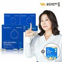 비타민마을 노르웨이 Epax원료 라이프메가 rTG 알티지오메가3 트루 60캡슐 3박스 6개월분 +상어간유 1박스 증정