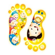 하birthh_야광스티커 아기방꾸미기 바닥 거실 놀이방꾸미기 팬시 발바닥 다용도인테리어♥hajm, ♥hajm빨간모자 F-170