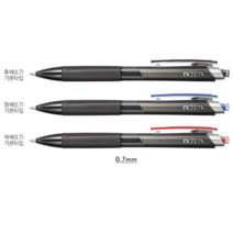 펜코리아(디오피스) 모나미 FX제타 0.7 흑. 청. 적, 12개, 적색