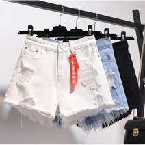 데님 핫펜츠 찢어진 청반바지 반바지 밴딩청반바지 415호 BC139jh