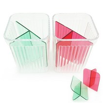 뷰티링크 피부미용사실기 준비물 투명보관통 팬시꽂이 피부미용자격증 펜꽂이, 1개