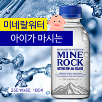 아기외출물 미네랄워터 미네락 아기생수 유아물 키즈워터 미네랄 생수 250ml 60병, 250mlx60병 1box