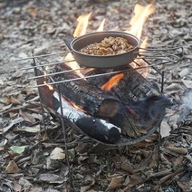 화목난로 1pcs 휴대용 접는 숯 랙 캠핑 장비 스토브 스토브 난방 야외 나무 캠프, a