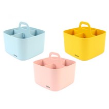 미술실 색깔분류 색연필 펜 보관 수납 꽂이 펜꽂이, 1개, 옐로우