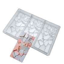 초콜릿 바 몰드 폴리카보네이트 웨이브 초콜릿 만들기 몰드 캔디 DIY 트레이 Goldbaking, 5002, 5002