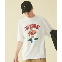 [정품/이벤트] 커버낫 COVERNAT 불독 아치 로고 티셔츠 화이트