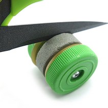 가위갈이 겸용 칼숫돌 3.9X3.6CM 원형 칼갈이 칼연마기 칼가는돌 양면숫돌