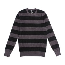 Saloni 라운드넥 스트라이프 남장 루즈핏 스웨터 따뜻하다 남성용 니트 루즈핏