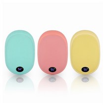 예쁜 머레이 LED표시 파스텔 손난로 보조배터리 PASTEL, 옐로우