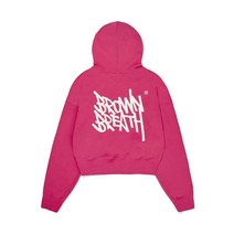 브라운브레스 BROWNBREATH TAG CROP 후드 - MAGENTA (P142774)