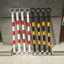 텔레스코픽 연결봉 도로 콘 경고 막대 교통 안전, 빨간색과 흰색 고정(배송에 30개 이상)