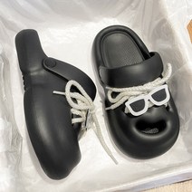 PKTOYS 패션 창의적 선글라스 가벼운 통굽 EVA 투웨이 슬리퍼 샌들 실내외겸용