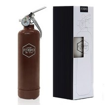 2023년 NEW 뉴 피레보 FIREVO 디자인 소화기 패키지형 / ABC 분말 예쁜 실용적 선물용 가정용, NEW 엔틱브라운 패키지