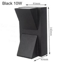 절묘한 디자인 LED 벽 램프 단일 헤드 5W 10W COB 베란다 벽 돌출 조명 실내 야외 풍경 조명 AC110 220V, CHINA, Warm White (2700-3500K) + IP65