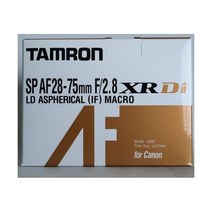 Tamron 캐논 NIB용 탐론 SP AF 28-75mm f/2.8 XR Di LD 비구면(IF) 매크로 렌즈 133533