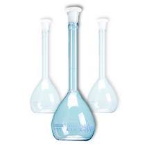 국산 유리 용량 (메스) 플라스크, 용량(메스) 플라스크 백색 250 ml