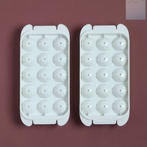 SOCEAN 다각형 뚜껑 위스키 언더락 하이볼 얼음틀 2P 15구 큰 둥근 얼음 케이스 언더락 빅 아이스 볼 아이스 몰드 이유식 양념 트레이 커피 과일 큐브 동그란 돌어름 온더락 모양 큐브 슬러시 어름메이커 왕구슬 스무디
