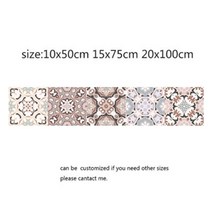 접착식 데코 타일 타일 우드 주방 벽 셀프 시공 바닥 장판 간편 입체 현관 나비 곤충 동물 아랍어 일 모자이크 타일 스티커 거실 주방 복고풍 방수 데칼 욕실 장식 접착 지, 20x100cm, 4