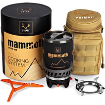 Primal Ridge Mammoth 1100ml 휴대용 백패킹 스토브 버너 캠핑, 1개