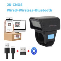 북스캔 책스캔거치대 셀프 비파괴책스캔 EVAWGIB-1D 2D 무선 바코드 스캐너 안드로이드 QR 코더 리더 모바, 02 2D-CMOS