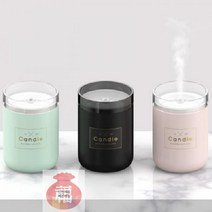 미니_USB_가습기_무드등_캔들 C0A5 안전배송, 핑크