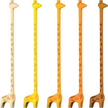 TrueZoo Giraffe (Set of 5) Stir Sticks Assorted, 1