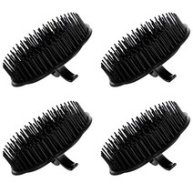 4 개 Scalp Scrubber Head Brush Comb Shampoo Scraper for Dandruff, [01] As Shown