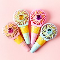 15000 시크릿쥬쥬 아이스크림 선풍기 휴대용 여름 필수품 소풍 야외활동 손선풍기