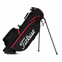 타이틀리스트(Titleist) 골프 캐디백 Players 4 스탠드백 TB21SX4-BKRD, 블랙 레드