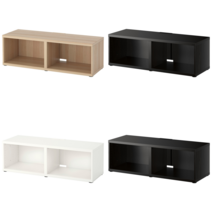 이케아 TV장식장 BESTA 베스토 TV장식장 블랙브라운 120x40x38 cm