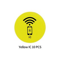 RFID NFC 13.56 MHz M1 IC / 125Khz ID 카드 25MM 태그 1k 간섭 방지 스마트 칩 휴대 전화 스티커 10 개입, 13.56Mhz IC 10pcs