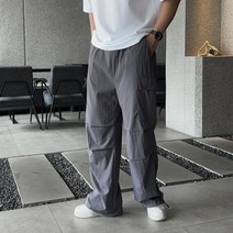 데일트 제이피 남자 나일론 여름 파라슈트 카고 와이드 팬츠