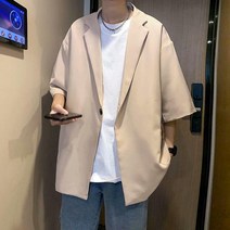 반팔 7부 블레이저 아우터 하객룩 자켓 여름 마이