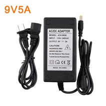 AC DC 전원 공급 장치 9 V 소스 LED 변압기 220V 볼트 범용 어댑터 3A 1A 2A 4A 5A CCTV 빛에 대 한 전압 레 귤 레이 터, [05] 9V 5A, [01] EU PLUG