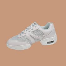 알롱제 A1 여성 라인댄스화 스포츠댄스화 메쉬 에어로빅 운동화, 245, 화이트