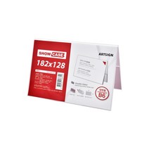 쇼케이스B6(양면/가로) 0691 POP꽂이 아크릴꽂이 182x128 (mm) 1개입, 1개
