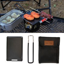 벨락코펠 벨락s9 티타늄코펠 포켁드림붙지 않는 휴대용 그릴 팬 바베큐 철판 플레이트 프라이팬 냄비 스, 한개옵션0