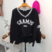 요꼬 브이넥 챔스 티셔츠