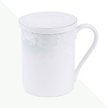 한국도자기 뚜껑 머그컵 마이웨딩 1인 세트, 1개