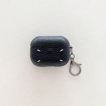 에어팟 가죽 케이스 아이팟 1세대 프로2 3세대럭셔리 브랜드 Maison Margiela 가죽 이어폰 케이스 에어팟 1, 01 Black_03 For Airpods 3