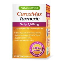 Naturopathica CurcuMax Turmeric Daily 내츄로패티카 커큐맥스 터메릭 데일리 3100mg 80정