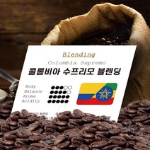 모카씨엔티 콜롬비아 수프리모 블렌딩 1000g/원두커피/당일 로스팅, 1000g, 분쇄안함