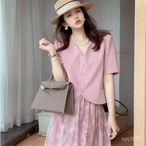 TANC 여름 여성 숏자켓 바람막이 점퍼 여름자켓 반팔 자켓 캐주얼