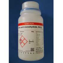오피스안 시트릭산 시트르산 구연산1수화물 (kor) Citric acid monohydrate 99.5% (EP-일급 GR-특급) DAE-GR(500G) 시약
